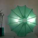 Lampe design en soie "Soleil" 80x80
